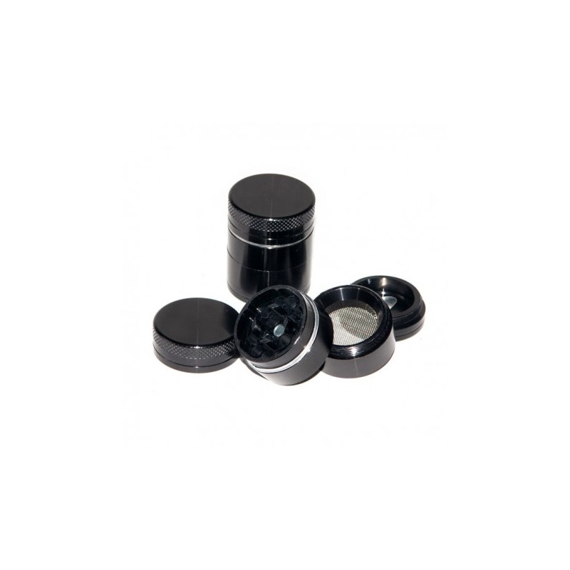 Mini Trita erba in alluminio colore nero 30mm 4 parts. Fornitore all'ingrosso