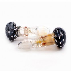 Glass Weed Pipe in shape of mushroom 9cm for wholesale