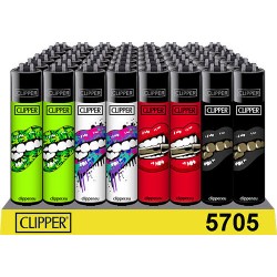 Clipper Lighters Wholesale Display with designs of lips