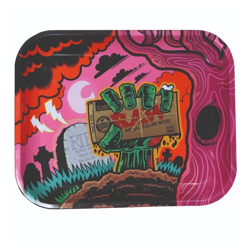 Raw Zombie metal rolling tray B2B Supplier