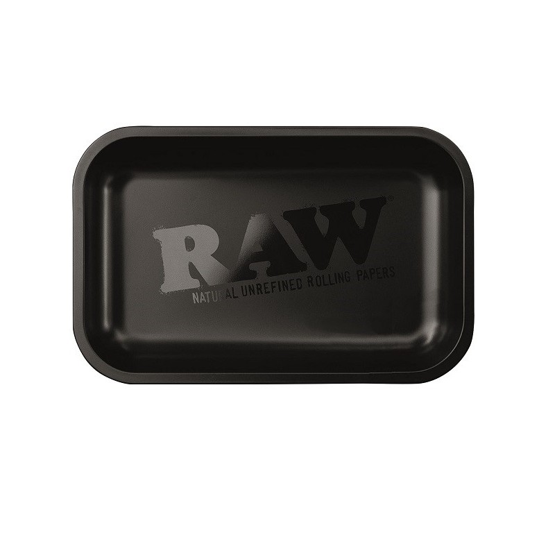 raw matte black metal rolling tray for wholesale
