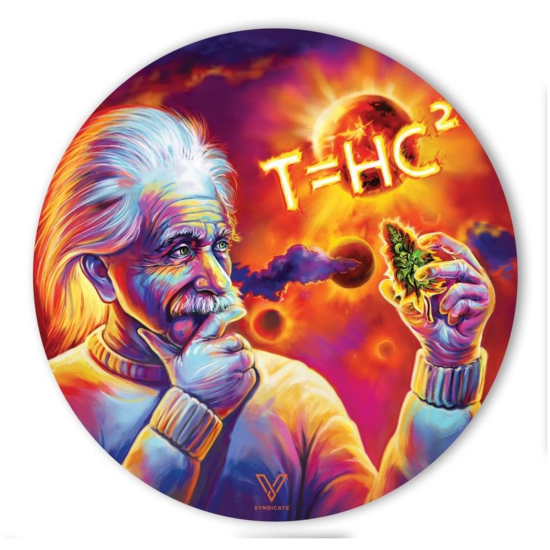 v-syndicate slikks dab mat made from heat-proof silicone with Einstein Solar Diesel design