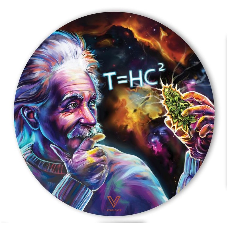 v-syndicate slikks silicone dab mat, black hole Einstein design
