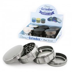 easy grip metal herb grinder 63mm 4 parts for wholesale only