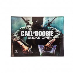 call of doobie small glass rolling tray for wholesale growshops