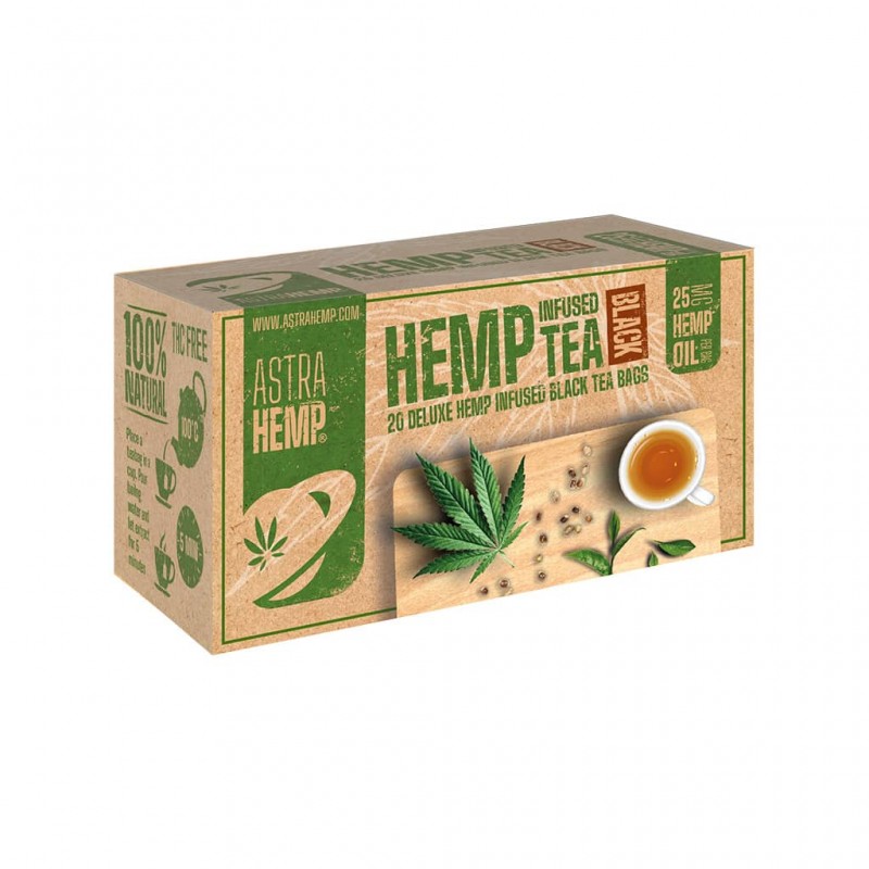 Astrahemp hemp black tea teabags for wholesale
