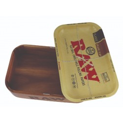 Raw cache box with rolling tray lid for wholesale