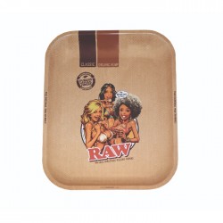 Raw Large Metal Rolling Tray Girl 2 for wholesale