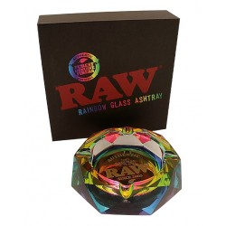 Raw Wholesale Rainbow Glass Ashtray