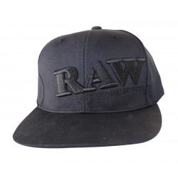 Raw Snapback Cap with Flat...