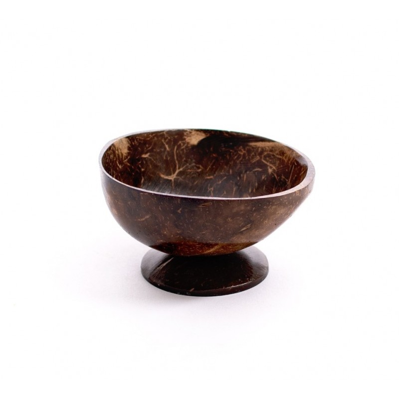 coconut hand made mixing bowl with stand