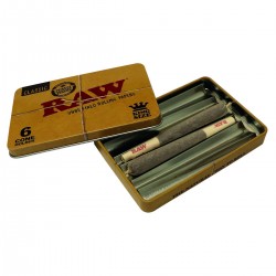 Raw Metal Tin Case for King...