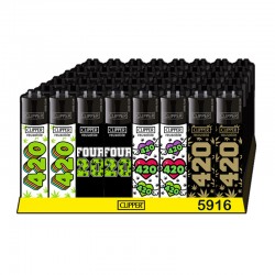 Clipper Lighters Wholesale Box - 420 Collection