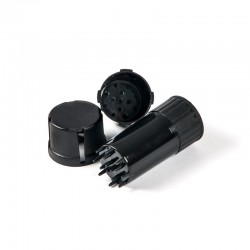 Container with Grinder - Black