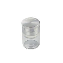 Vacuum container with silver herb grinder all-in-one product wholesale