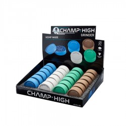 Hemp Made Champ High plastic herb grinder 42mm wholesale