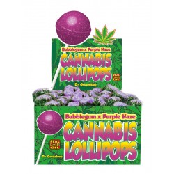 Dr Greenlove Purple Haze x Bubblegum Hemp Cannabis lollipops wholesale