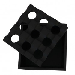 Raw Black Regal Windproof Ashtray for Wholesale