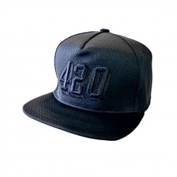 420 Embroidered Cap - Black...