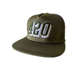 420 Embroidered Cap - Green