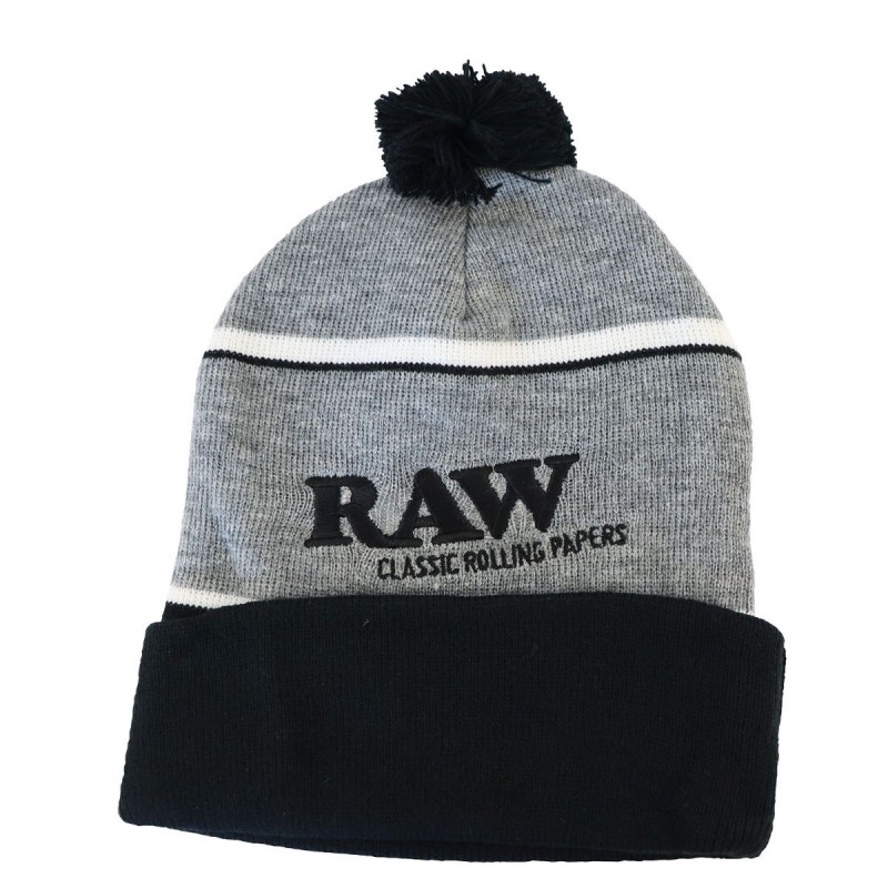 Wholesale Raw winter hat in grey