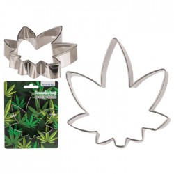 Metal Cannabis Leaf Cookie...