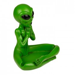 Green Alien Yoga Pose Ashtray for Wholesale