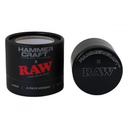 RAW x Hammer Craft 4-Piece Grinder Alluminio 63m Nero