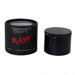 RAW x Hammer Craft 4-Piece Grinder Alluminio 63mm Nero