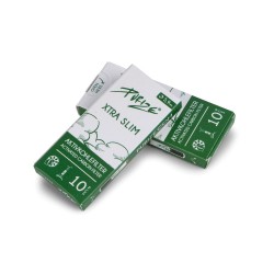 Filtres à charbon actif Purize Xtra Slim 5,9 mm, paquet de 10. Présentoir en gros de 20 unités