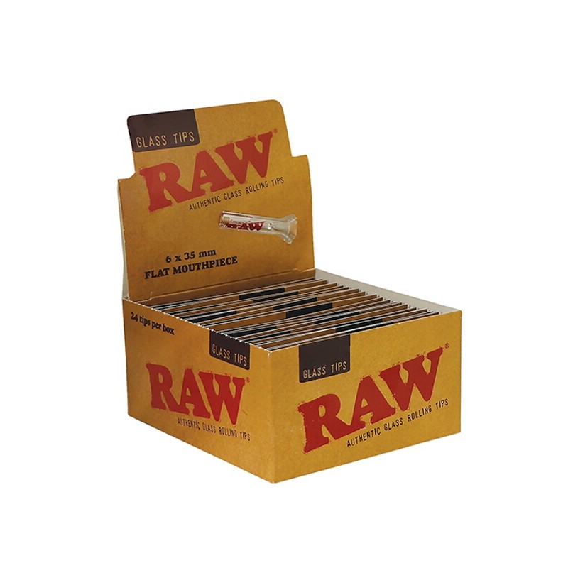 Filtres à embout en verre Raw Présentoir en gros de 24