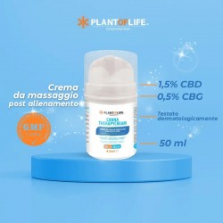 Crème post entraînement effet froid au CBD - Fournisseur grossiste Plant of Life