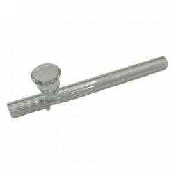 Lot de 5 pipes en verre transparent de 11 cm, vendues en gros