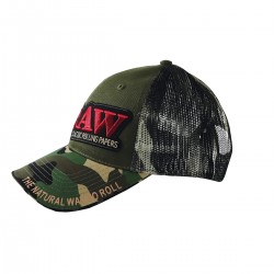 Raw Trucker style Mesh back hat - Green Camaouflage